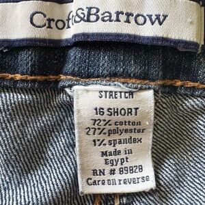 Croft & Barrow Dark Blue Stretch Jeans